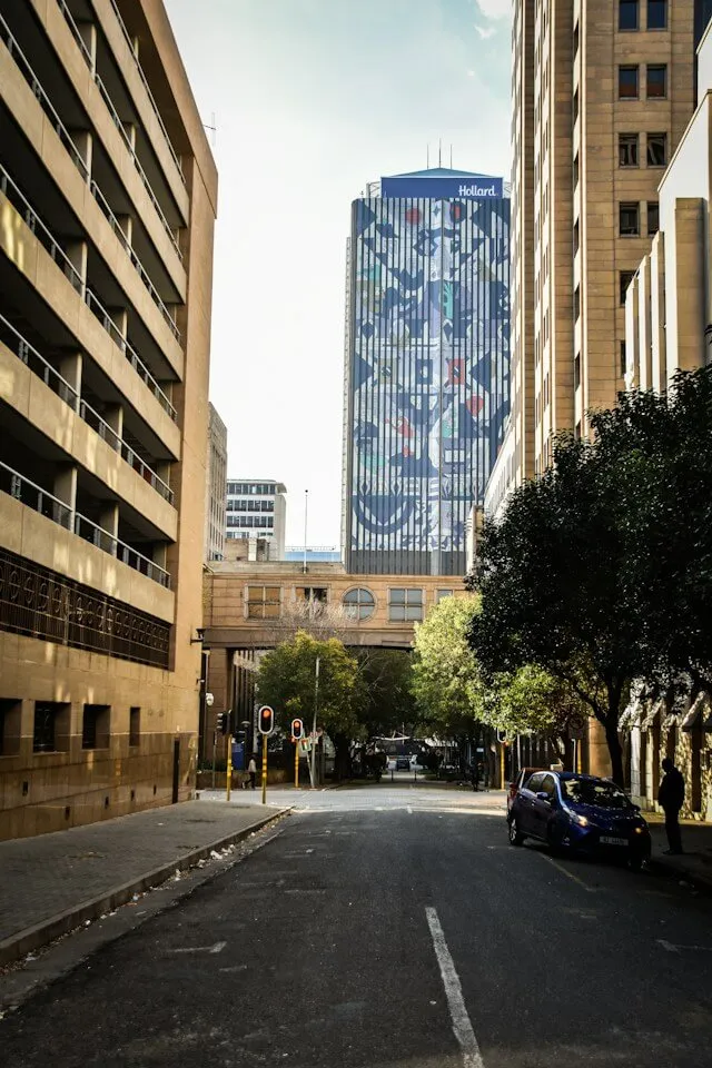 Sandton skyline rising above the Johannesburg urban forest